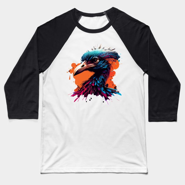 Ostrich Baseball T-Shirt by JH Mart